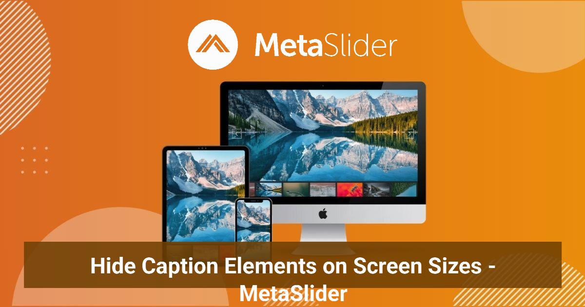 Hide Caption Elements on Screen Sizes - MetaSlider