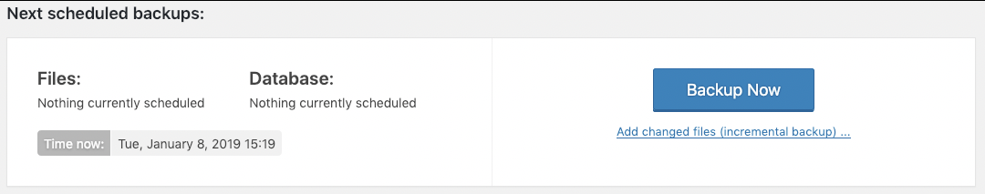 How to use Incremental Backups