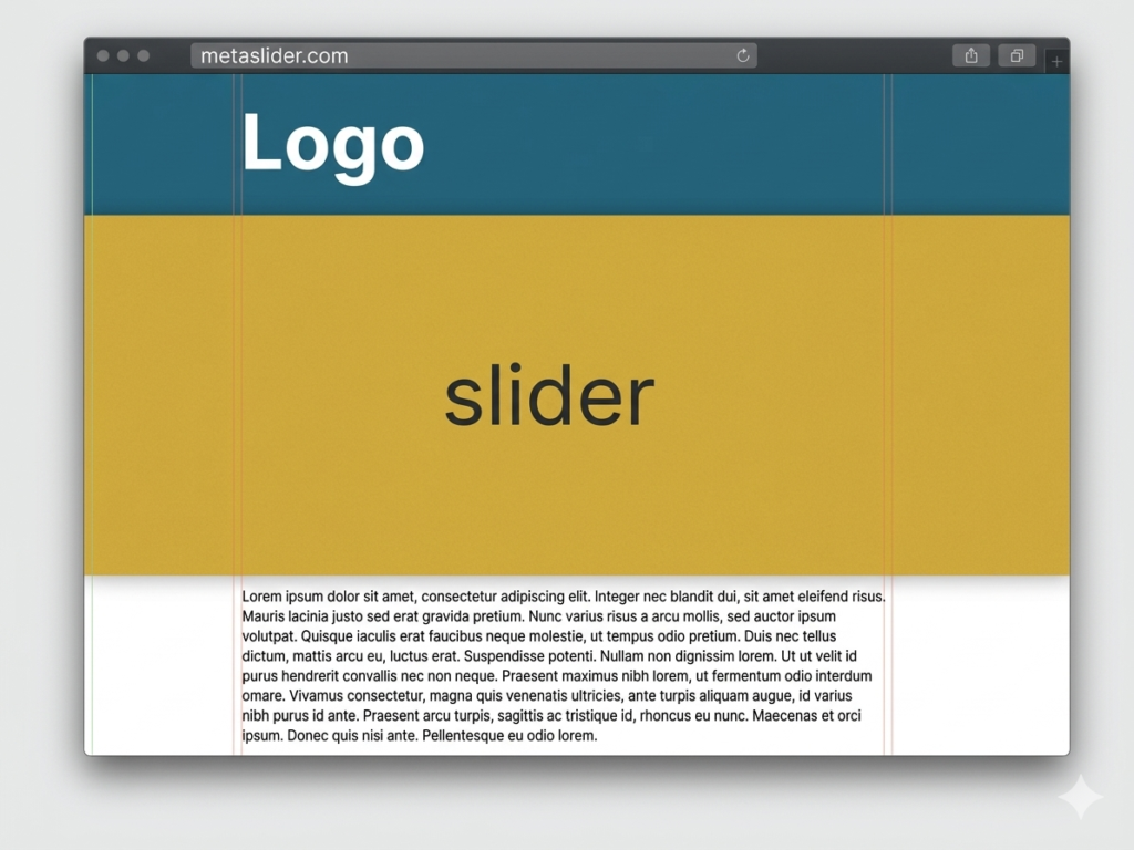 Full screen slideshow example