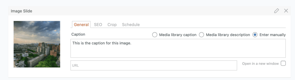 Adding a caption to an image