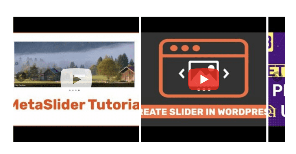 Video carousel slideshow in WordPress