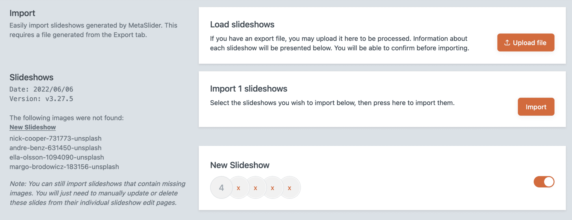 How to Export and Import Slideshows MetaSlider
