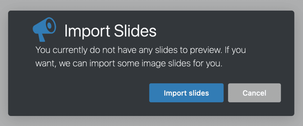 Import MetaSlider dummy slides