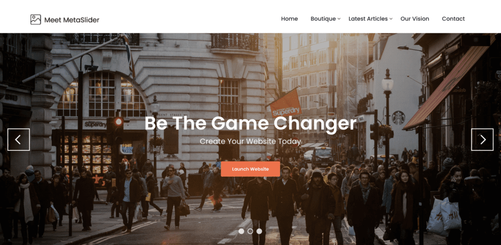 Meet MetaSlider theme for WordPress