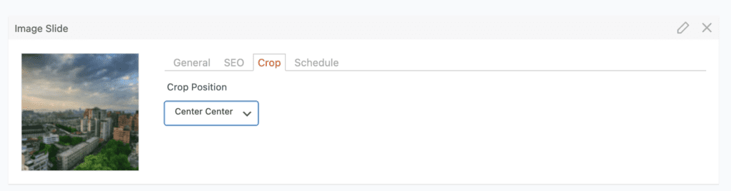 Crop tab in MetaSlider