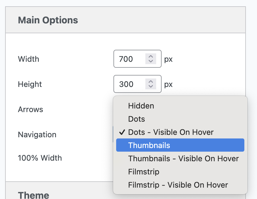 Thumbnail navigation