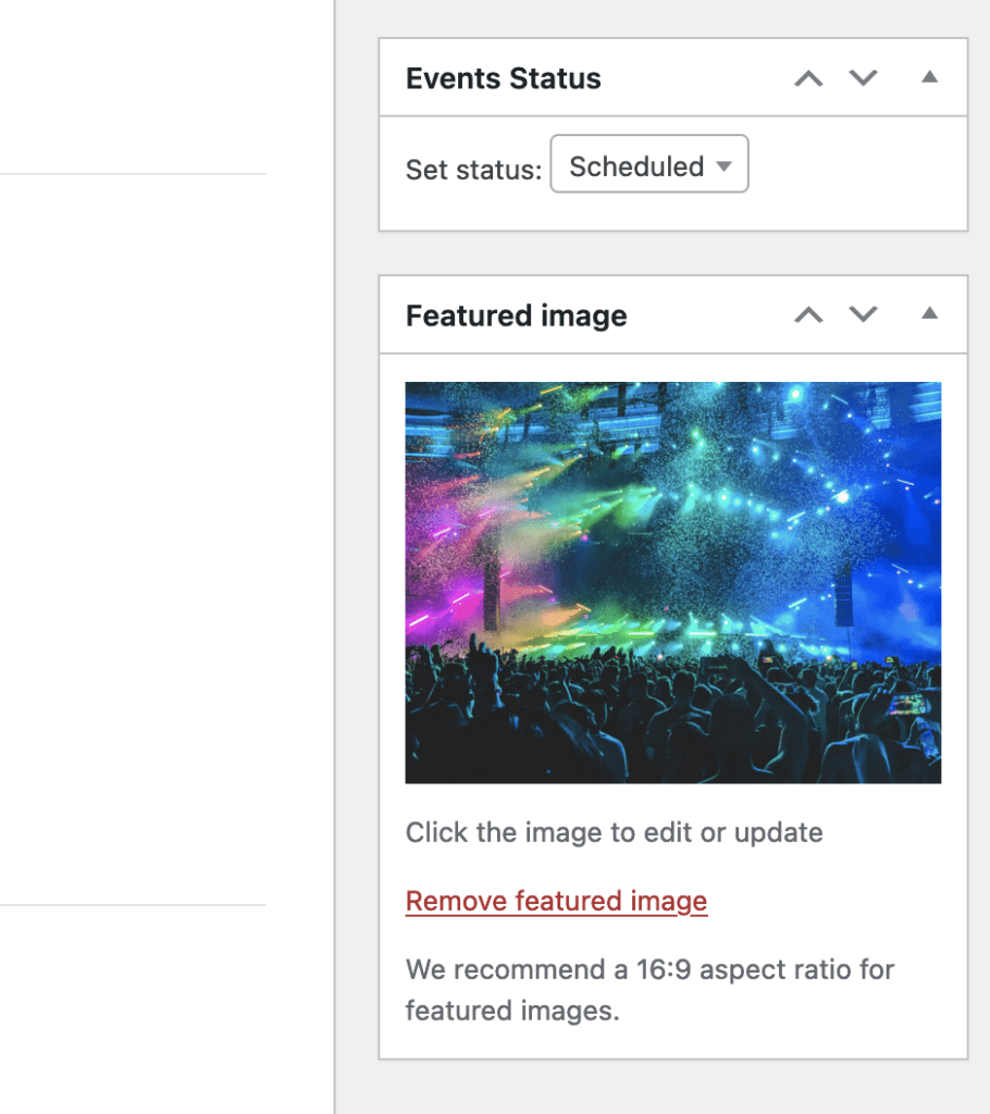 The Events Calendar featured image