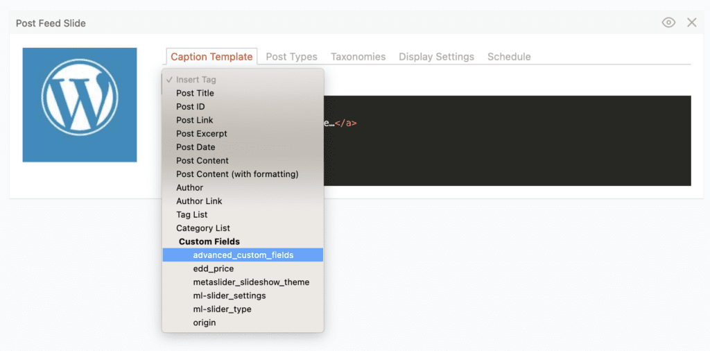 MetaSlider and the Advanced Custom Fields plugin