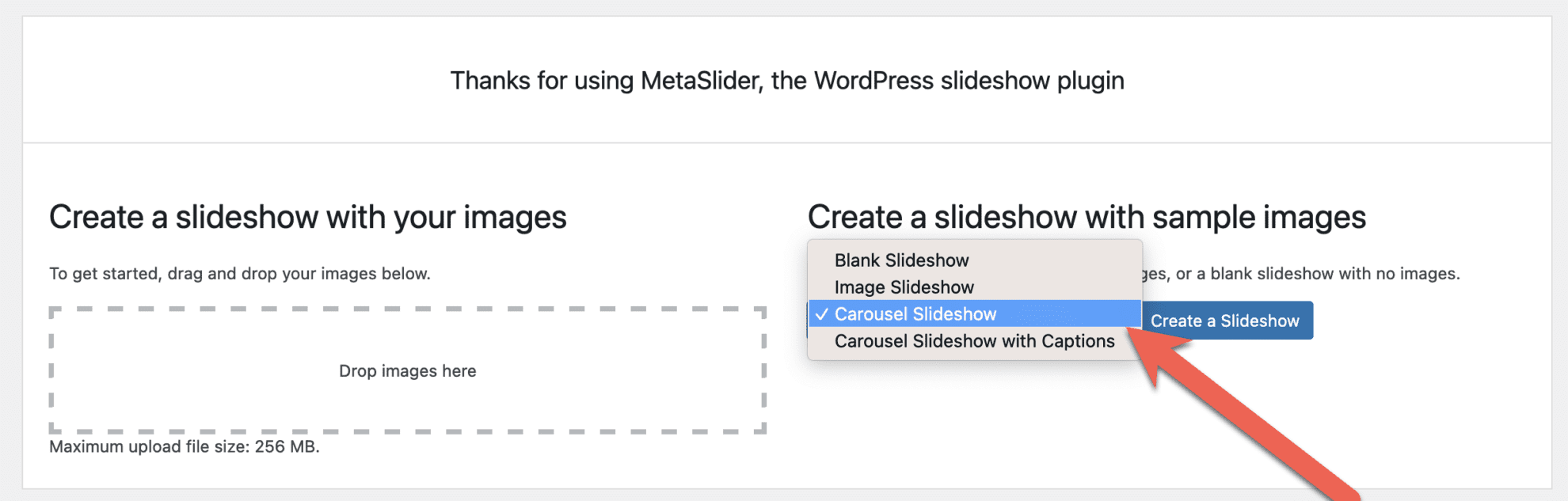WordPress Carousel Slideshow With Text and Images