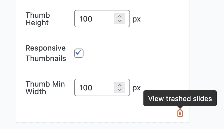 View trashed slides link in MetaSlider