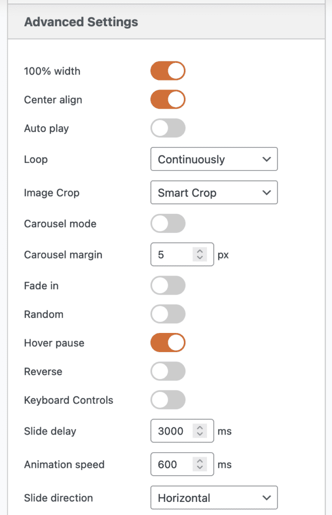 Local Video Slider Demo advanced options