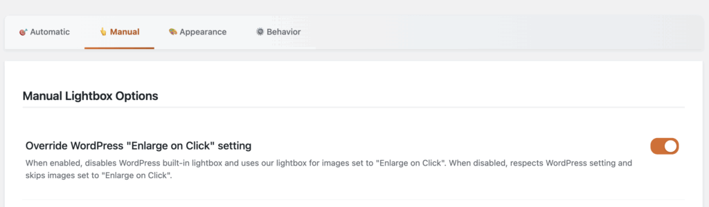 MetaSlider Lightbox settings