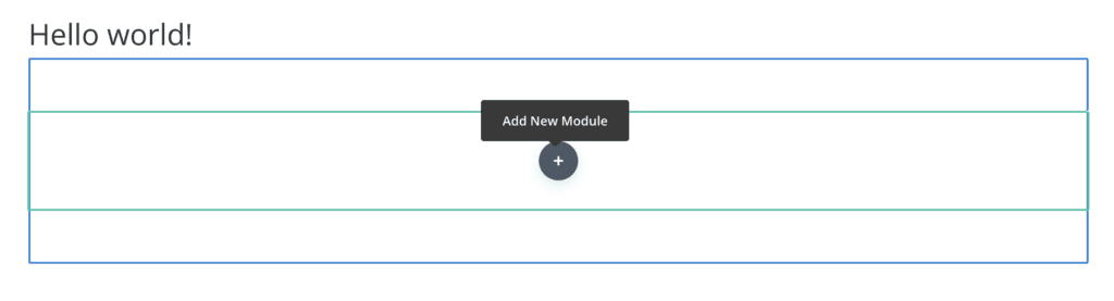 Add a new module with Divi