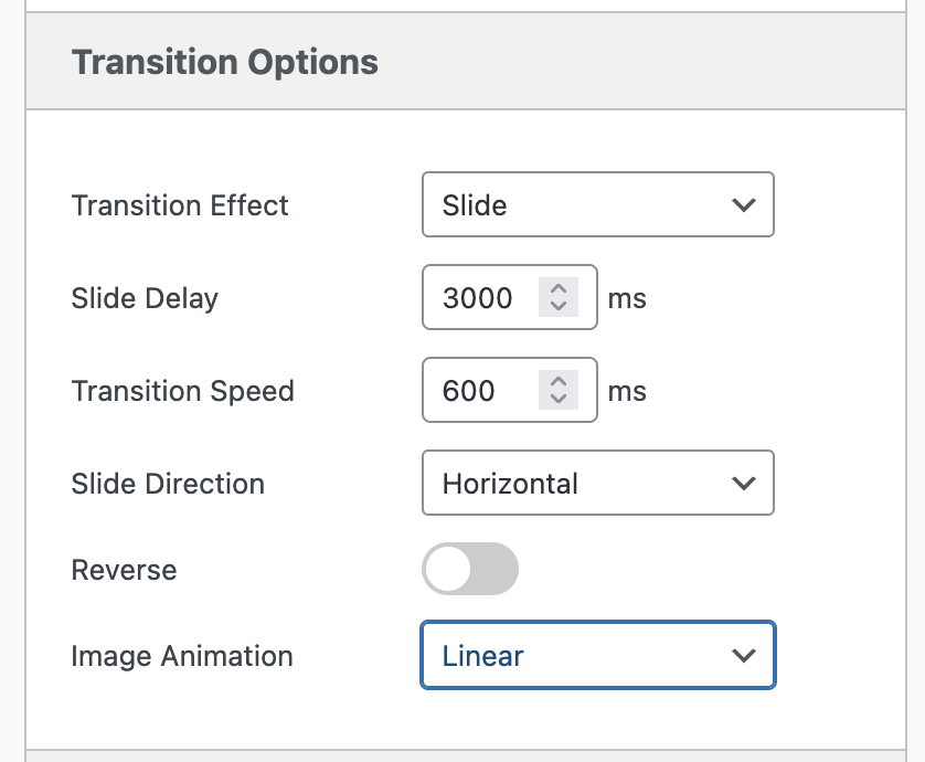 Image Animation option