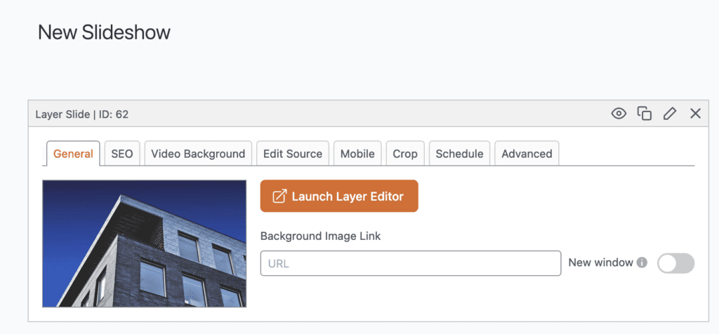 A new Layer Slide in WordPress