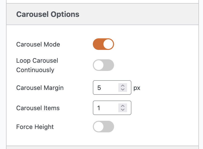 Carousel option in Metaslider