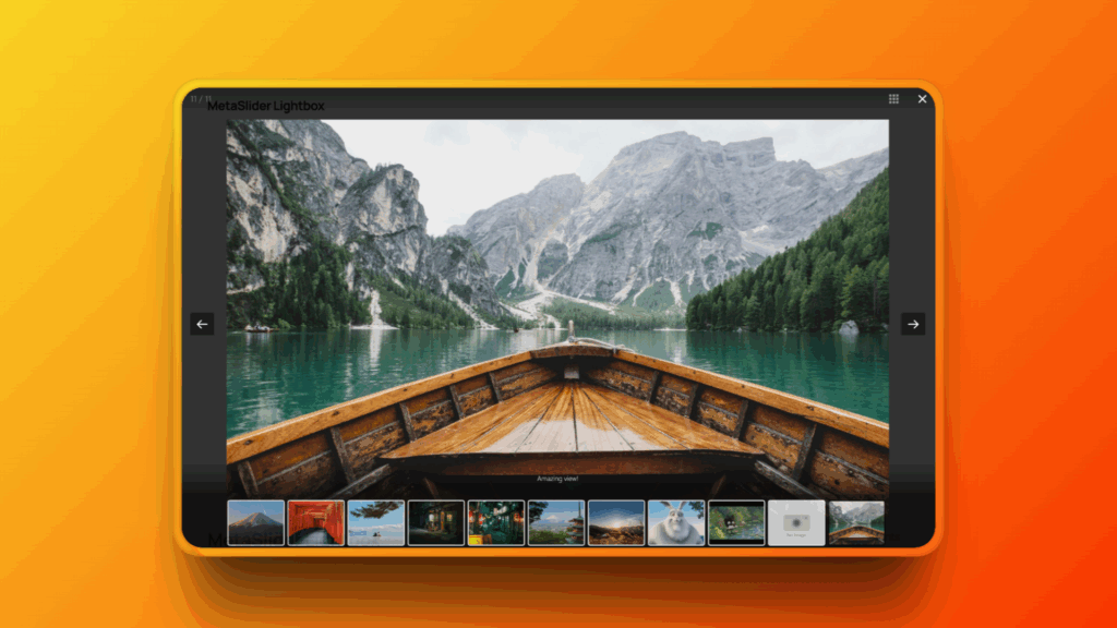 The MetaSlider Gallery plugin
