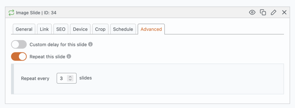 Create repeating slides