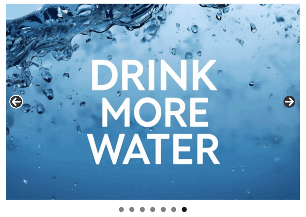 Drink more water slideshow