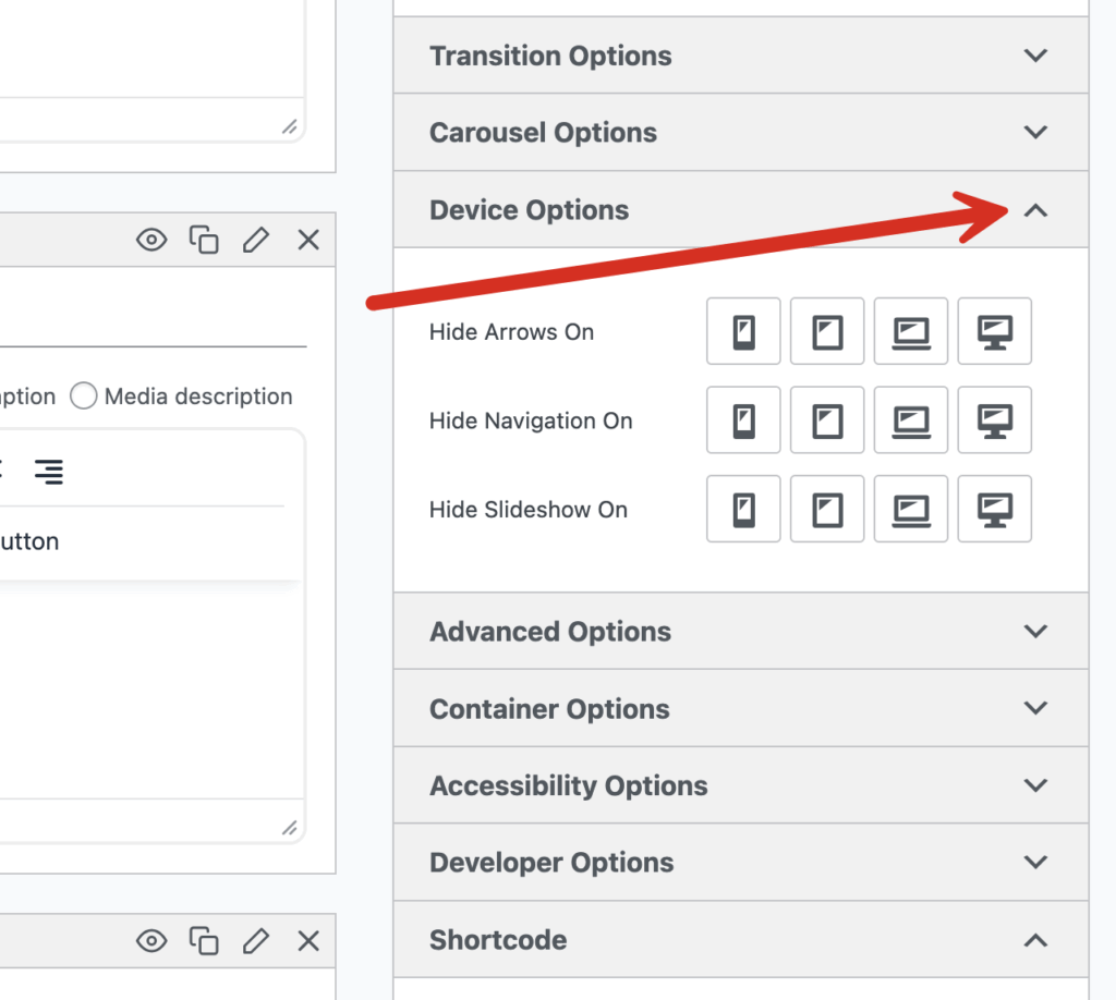 Toggle for sidebar