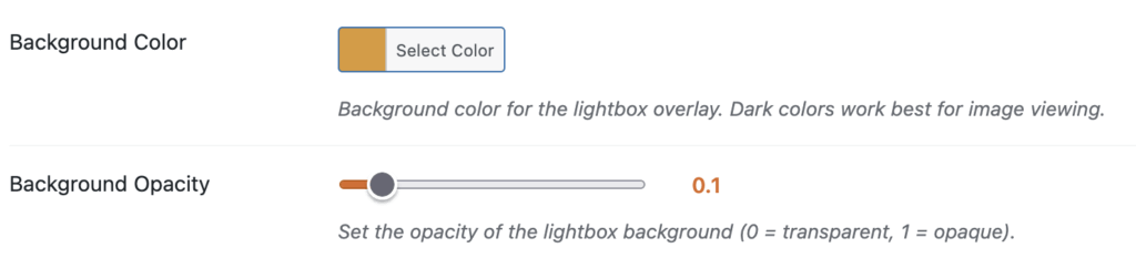 Background color and opacity