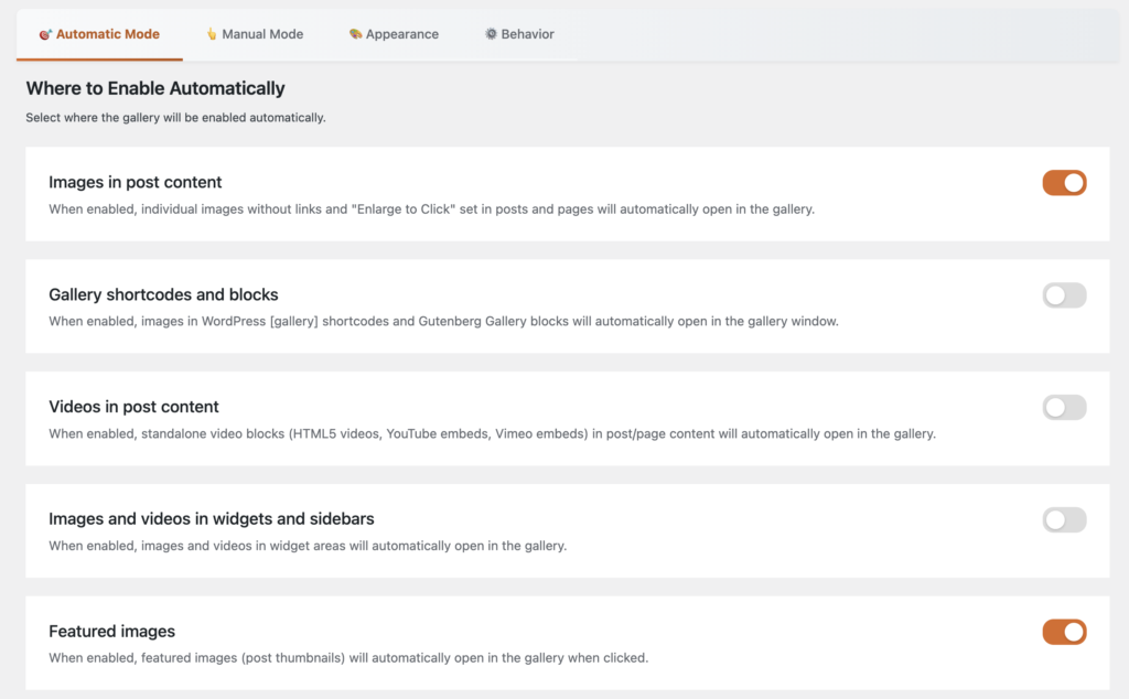 Featured image setting