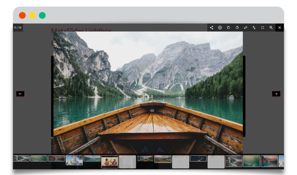 MetaSlider Lightbox