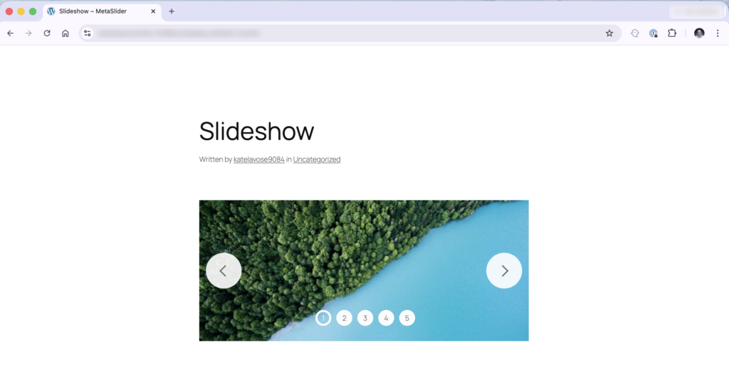 Boxed slideshow example