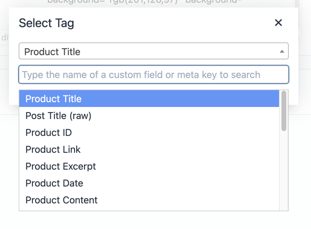 WooCommerce product details