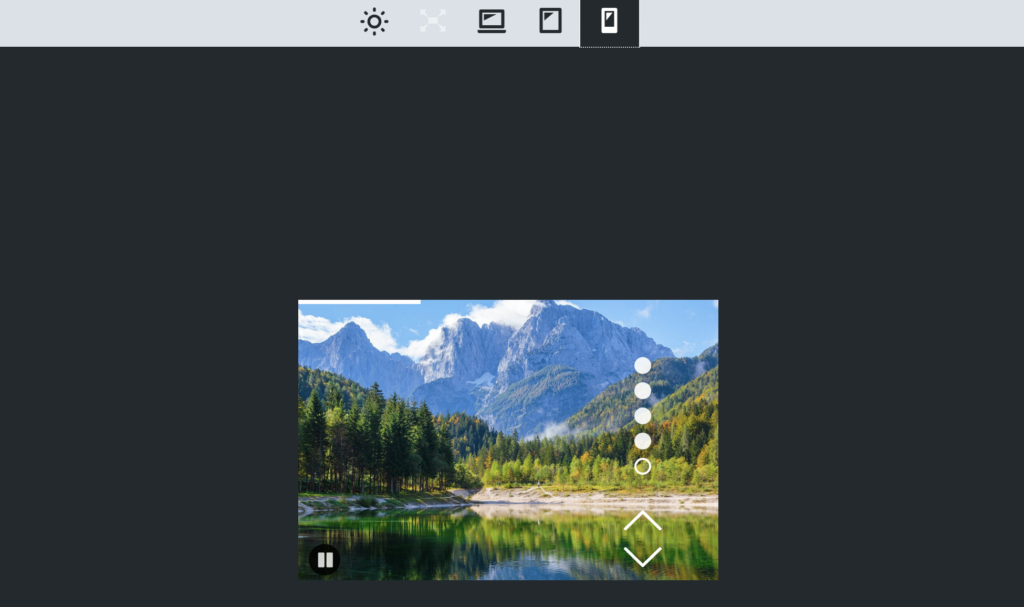 Mobile preview in MetaSlider