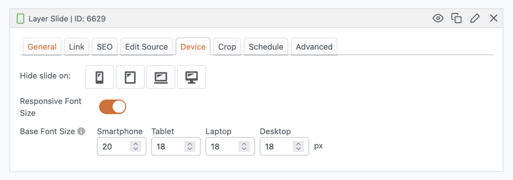 responsive font sizes
