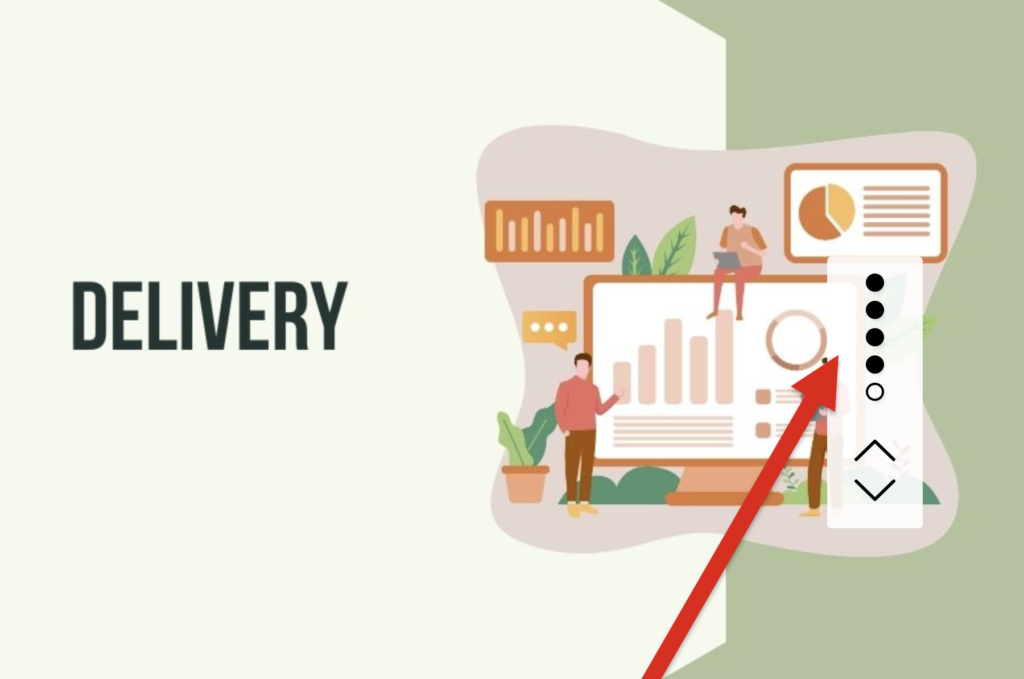 Vertical slideshow with Jenga theme