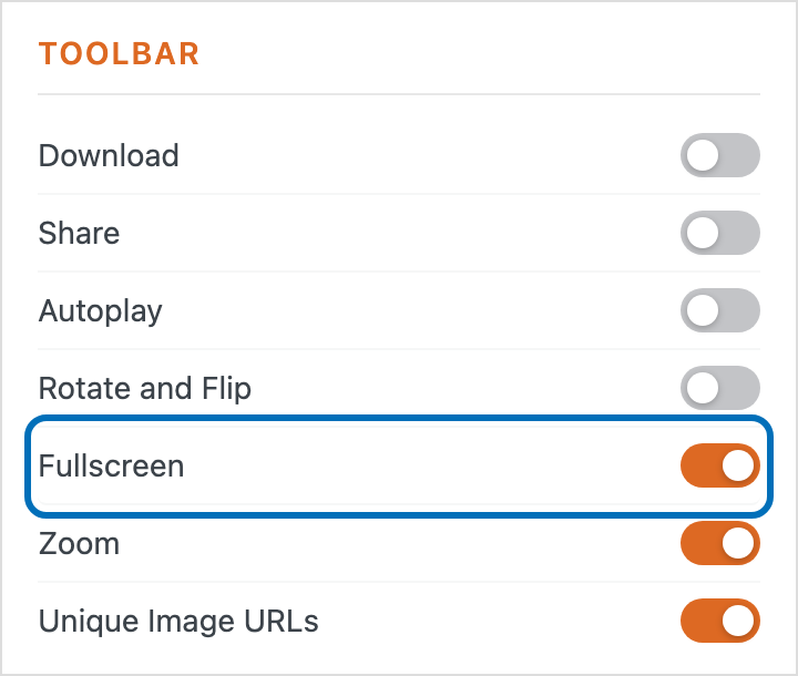 Enable fullscreen