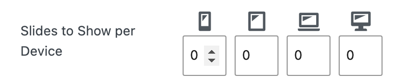 Slides to Show per Device fields in Carousel Options