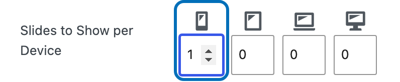 Setting an exact slide count for a device