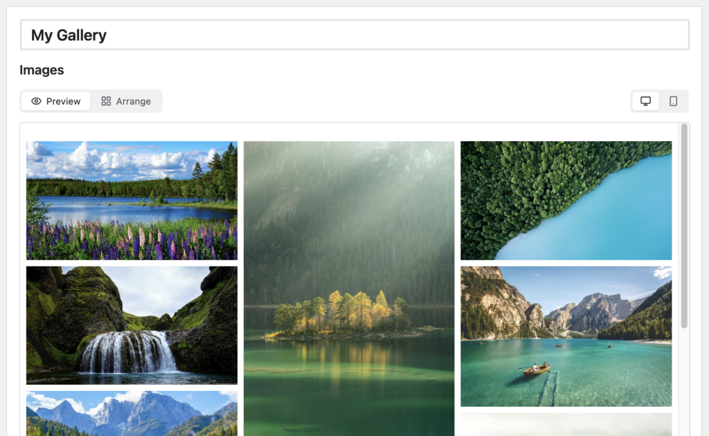 Cloudflare gallery preview