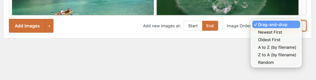 Automatic image ordering
