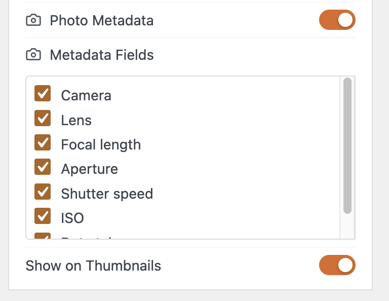 Photo metadata